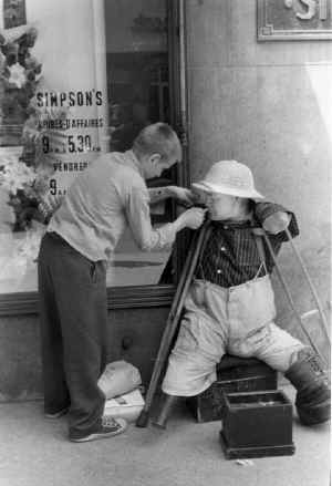Boy Lighting Cigarette