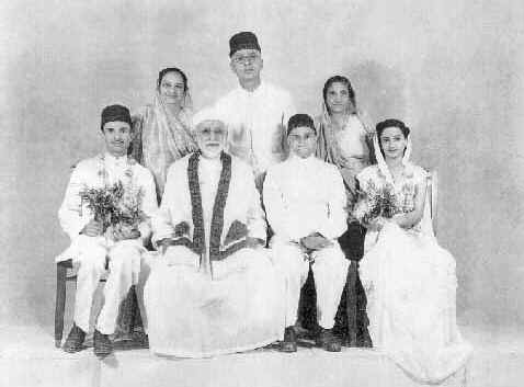 Dastur Dhalla and Cooverbai at their wedding